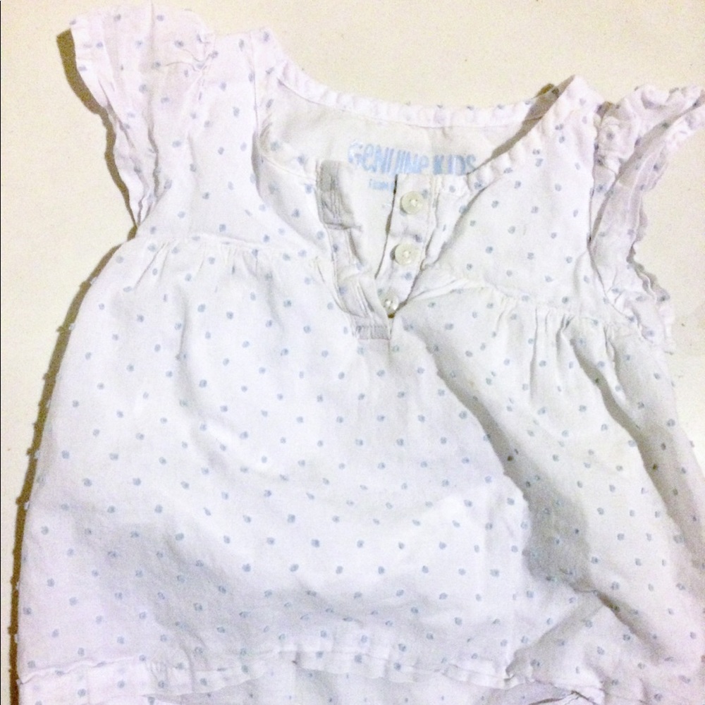 DONATED Swiss dot shirt blouse 12 months